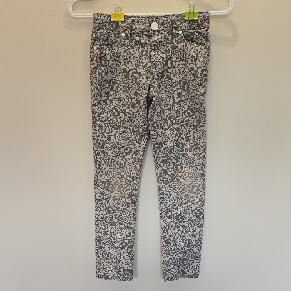 Floral Pattern Jeans